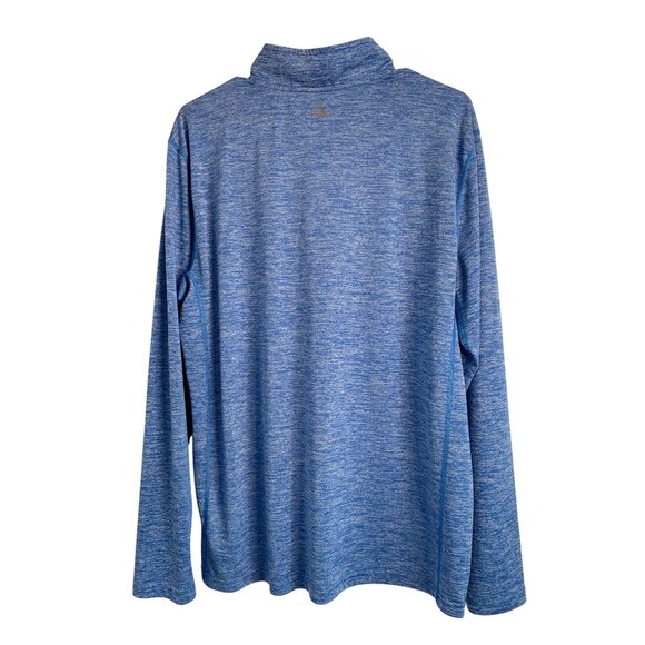 Tek Gear Mens L Blue Long Sleeve 1/4 Zip Athletic Pullover 8925 GUC Performance - Picture 4 of 6